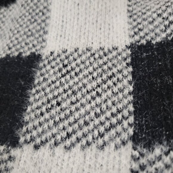 Plaid Open Front Cardigan Ivory Combo By 89th + Madison 3X Longline Design $68 - Picture 6 of 7